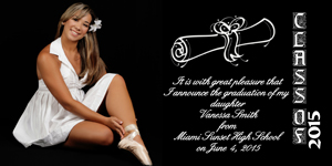 Photo Graduation Announcement - Style 206 Photo Graduation Announcement - Style 206