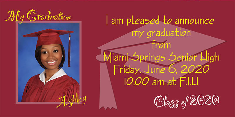 Photo Graduation Announcement - Style 224 Photo Graduation Announcement - Style 224